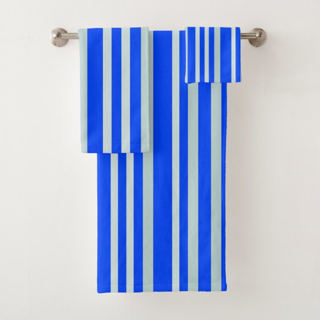 Rayas grises gris verdoso en azul (In situ)