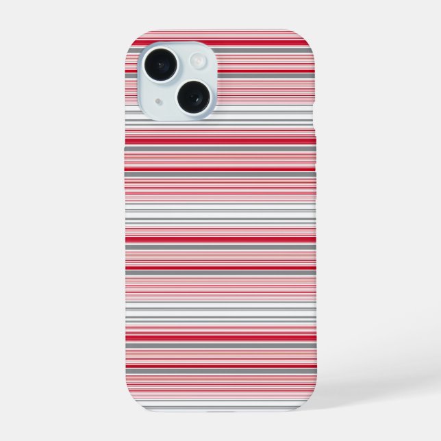 Rayas grises rojas lindas (Reverso )