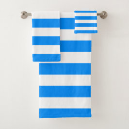 Rayas horizontales azules y blancas