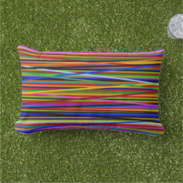 Rayas Mad 3 - Almohada de acento al aire libre - L