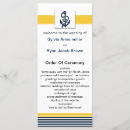 rayas marinas, ancla, programas de bodas náuticas