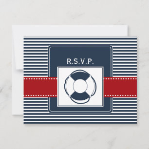 rayas marinas, salvavidas, boda náutica rsvp