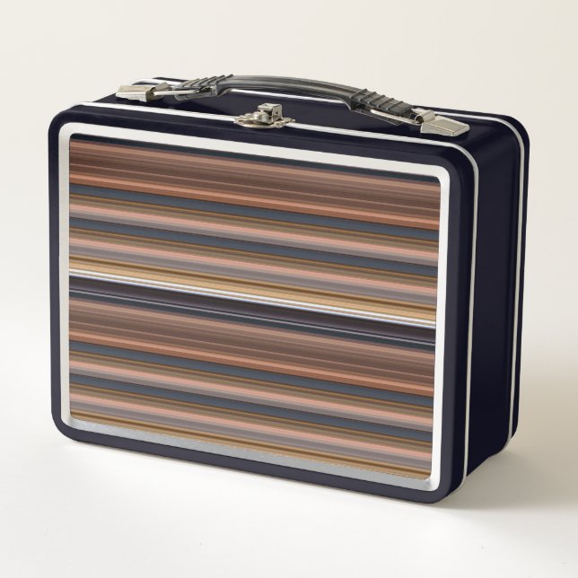 Rayas marrones azules cortas (Anverso)