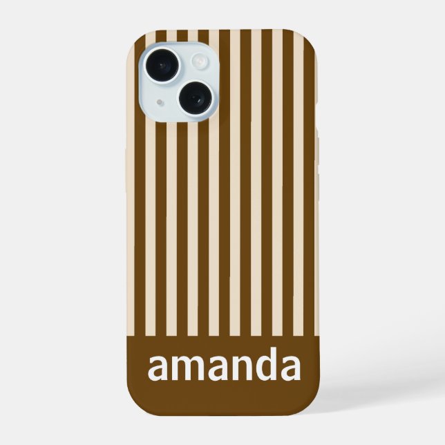 RAYAS MARRONES NOMBRE PERSONALIZADO ESTILOSO MODER (Reverso )