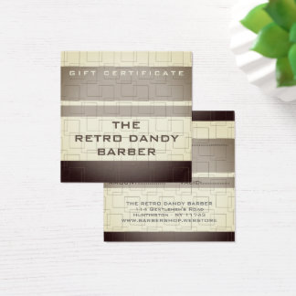 Rayas mínimas Moda retro marrón Manly Barbershop