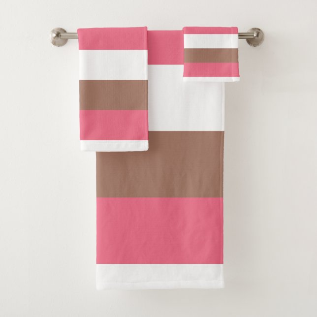 Rayas Mocha Marrón Rosa Blanco (In situ)