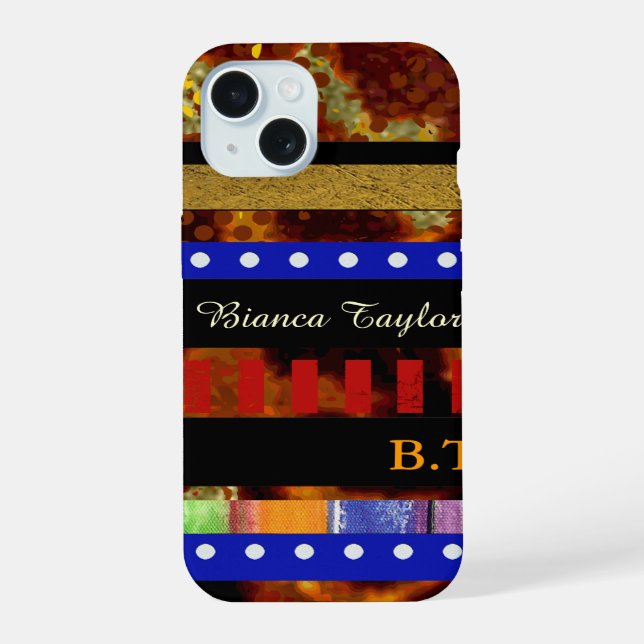 Rayas Multicolores Elegantes y Personalizadas (Reverso )