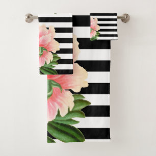 rayas negras de los peonies
