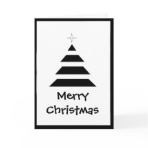 Rayas negras y blancas árbol de Navidad