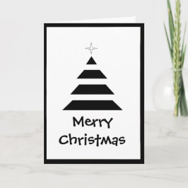 Rayas negras y blancas árbol de Navidad