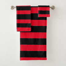 Rayas negras y rojas