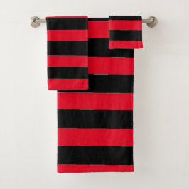 Rayas negras y rojas