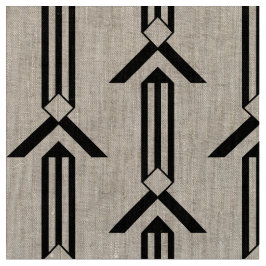 Rayas negras y tela geométricas de los galones