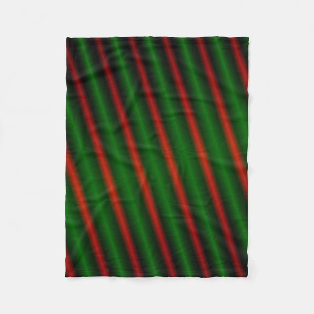 Rayas o líneas rojas y verdes manta del paño (Anverso)