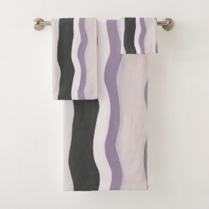 Rayas onduladas rosadas y púrpuras