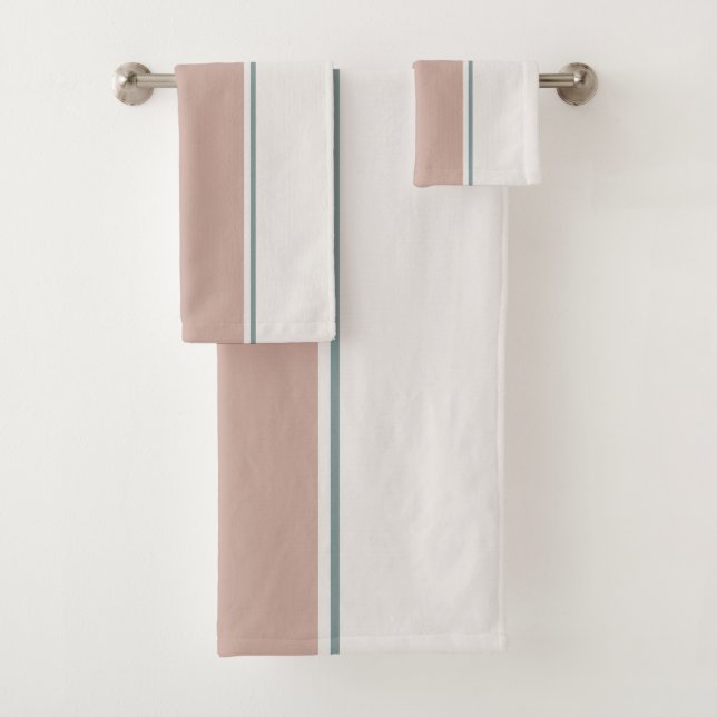 Rayas Pastel-2 – Estilo de Toalla de Spa Minimalis (In situ)