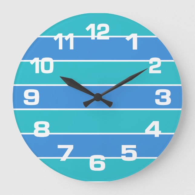 Rayas Patrón de relojes de pared (Anverso)