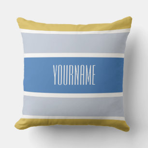 Rayas Patrón nombre personalizado lanzar almohadas