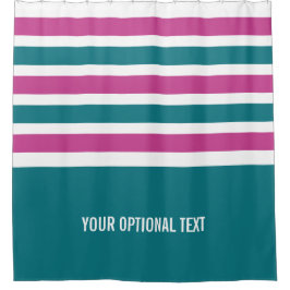 Rayas Patrón personalizado cortina de ducha