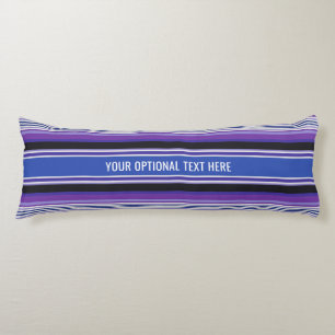 Rayas Patrón personalizado de texto almohada de cu