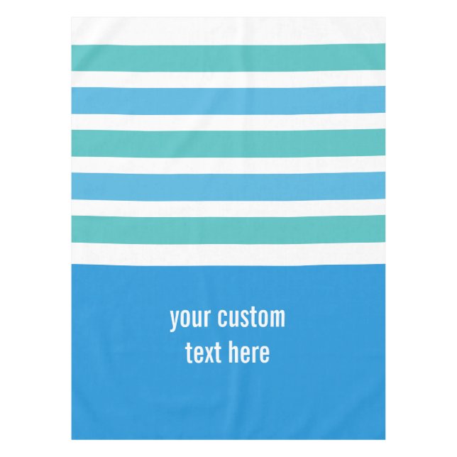 Rayas Patrón personalizado manteles de mesa (Anverso)
