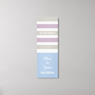 Rayas Patrón personalizado tamaño y lienzo envuelt