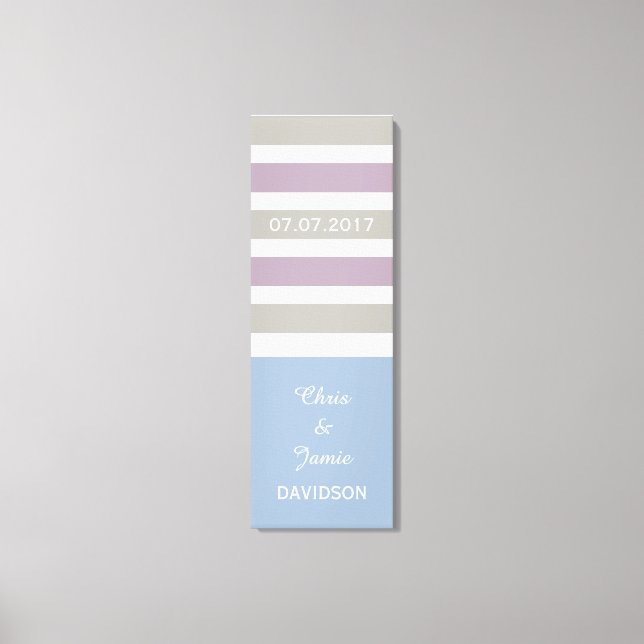 Rayas Patrón personalizado tamaño y lienzo envuelt (Anverso)