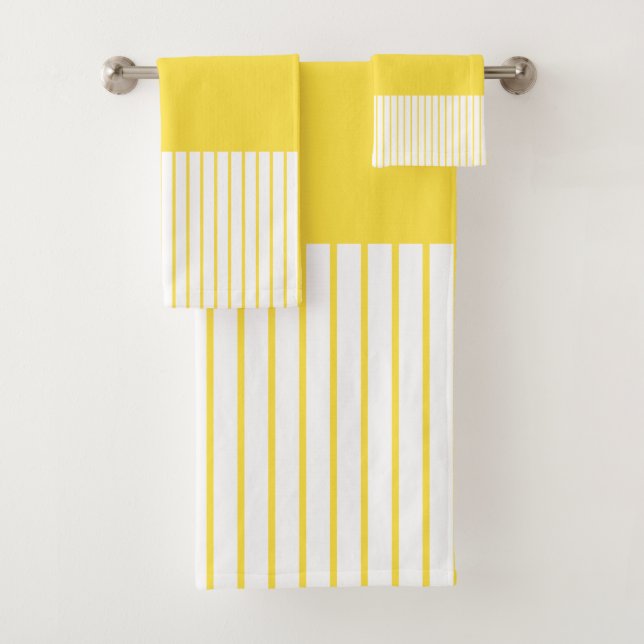 Rayas pop de color - Amarillo limón y blanco (In situ)