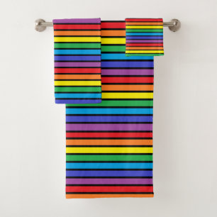 Rayas resumidas negro del arco iris
