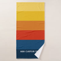 Rayas Retro del Atardecer con Nombre Simple Sans S