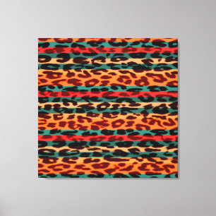 Rayas Retro Impresión De Animales Fur De Leopardo