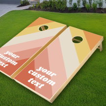 Rayas retro - nombre chunky - tonos cálidos de col