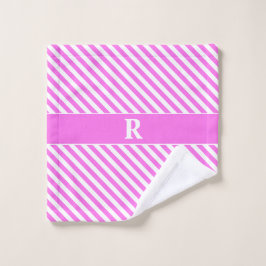 Rayas rosadas/blancas personalizado