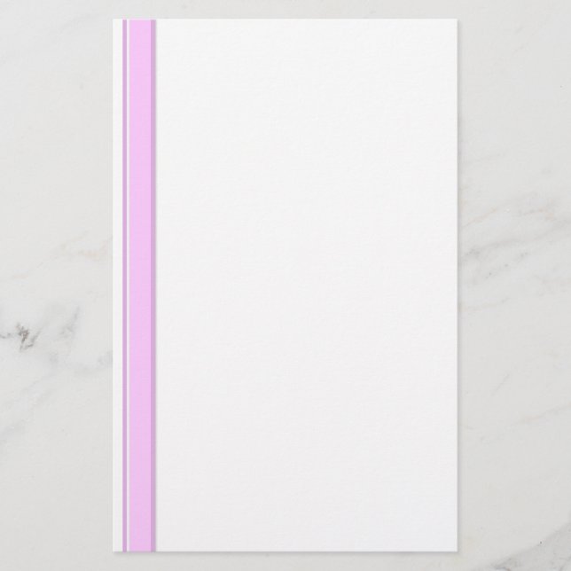 Rayas rosadas en Papelería sin líneas blancas (Anverso)