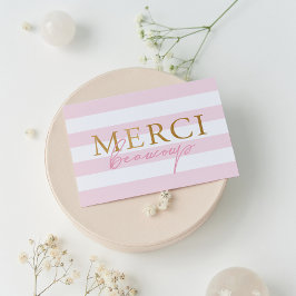 Rayas rosas en blanco gracias a las tarjetas dobla