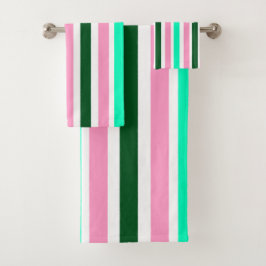 Rayas rosas y verdes