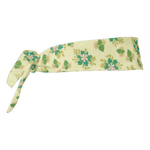 Rayas veraniegas retro floral amarillo rosa