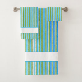 Rayas verde azuladas, azules, verdes y blancas