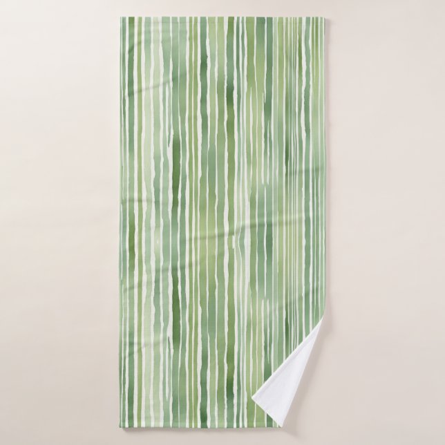 Rayas Verdes  (Toalla de baño)