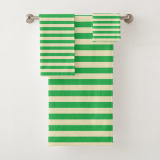 Rayas verdes y beiges