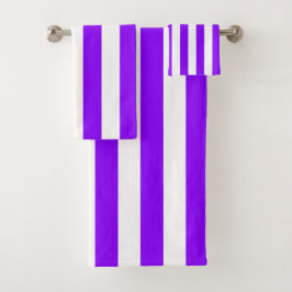 Rayas verticales púrpuras y blancas