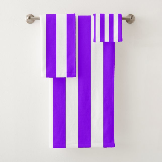 Rayas verticales púrpuras y blancas (In situ)