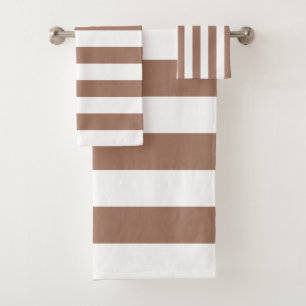 Rayas verticales vintage Mocha Mousse Blanco