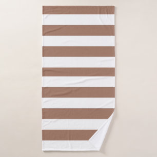 Rayas verticales vintage Mocha Mousse Blanco