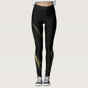 Rayo Amarillo golpea a Spandex Leggings