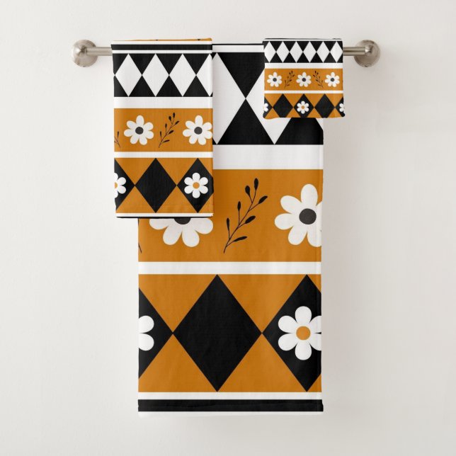 Rayo de borde Flor Diamante Boho Patrón floral (In situ)