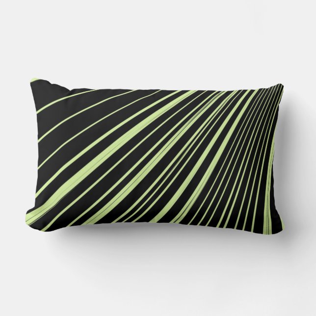 Rayo de Cojín decorativo verde negro (Anverso)