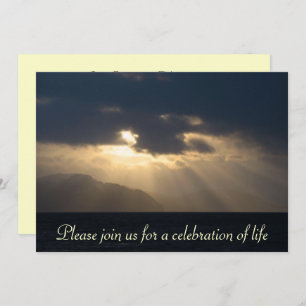 Rayo de la invitación de la ceremonia