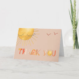 Rayo de Sol | Tarjeta de agradecimiento boho de ve