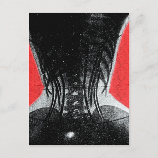 Rayo X De Una Mujer En Una Postales Corset (Anverso)